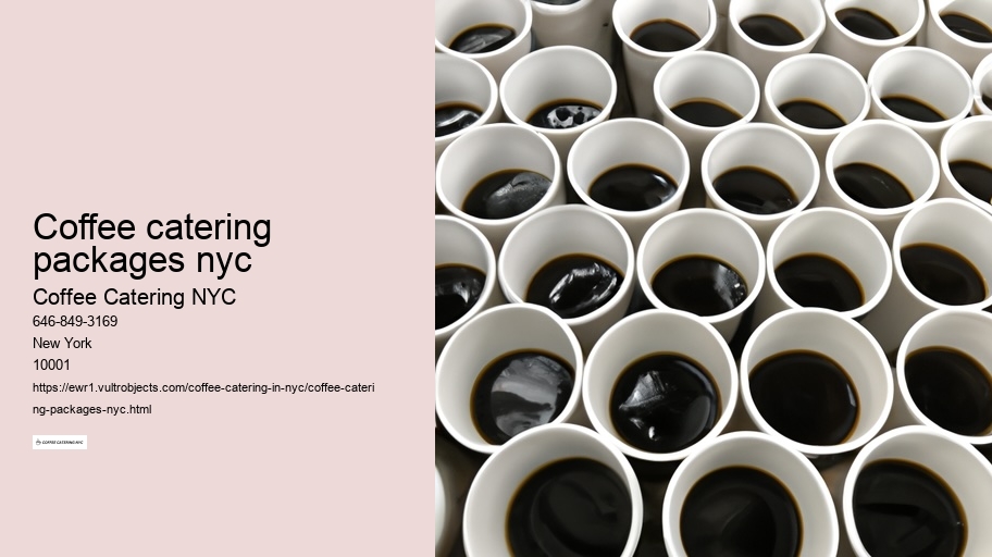 How to Make an Impression with NYC's Best Coffee Catering Service 