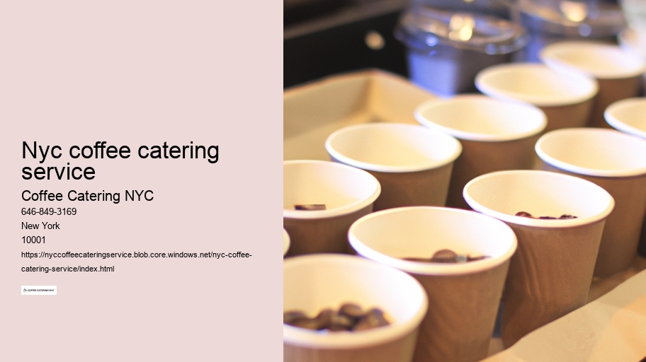 nyc coffee catering service