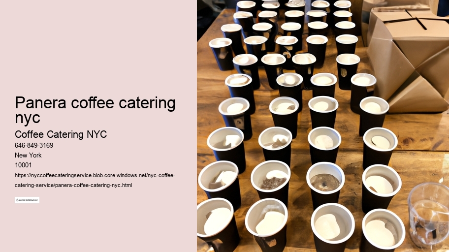 panera coffee catering nyc